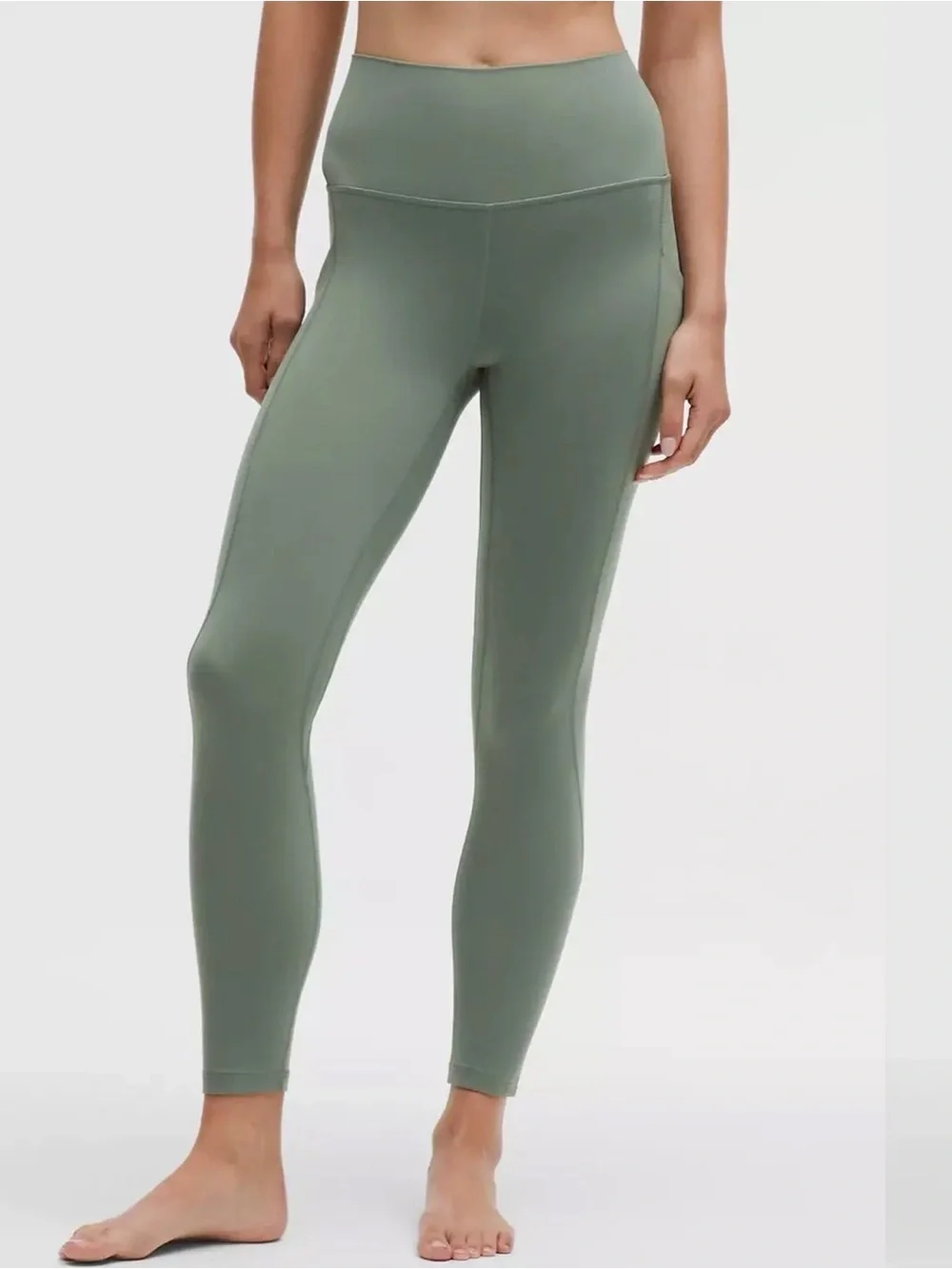 lululemon athletica Olive Green Align High-Rise 25in with pockets - NWT, Sz 14
